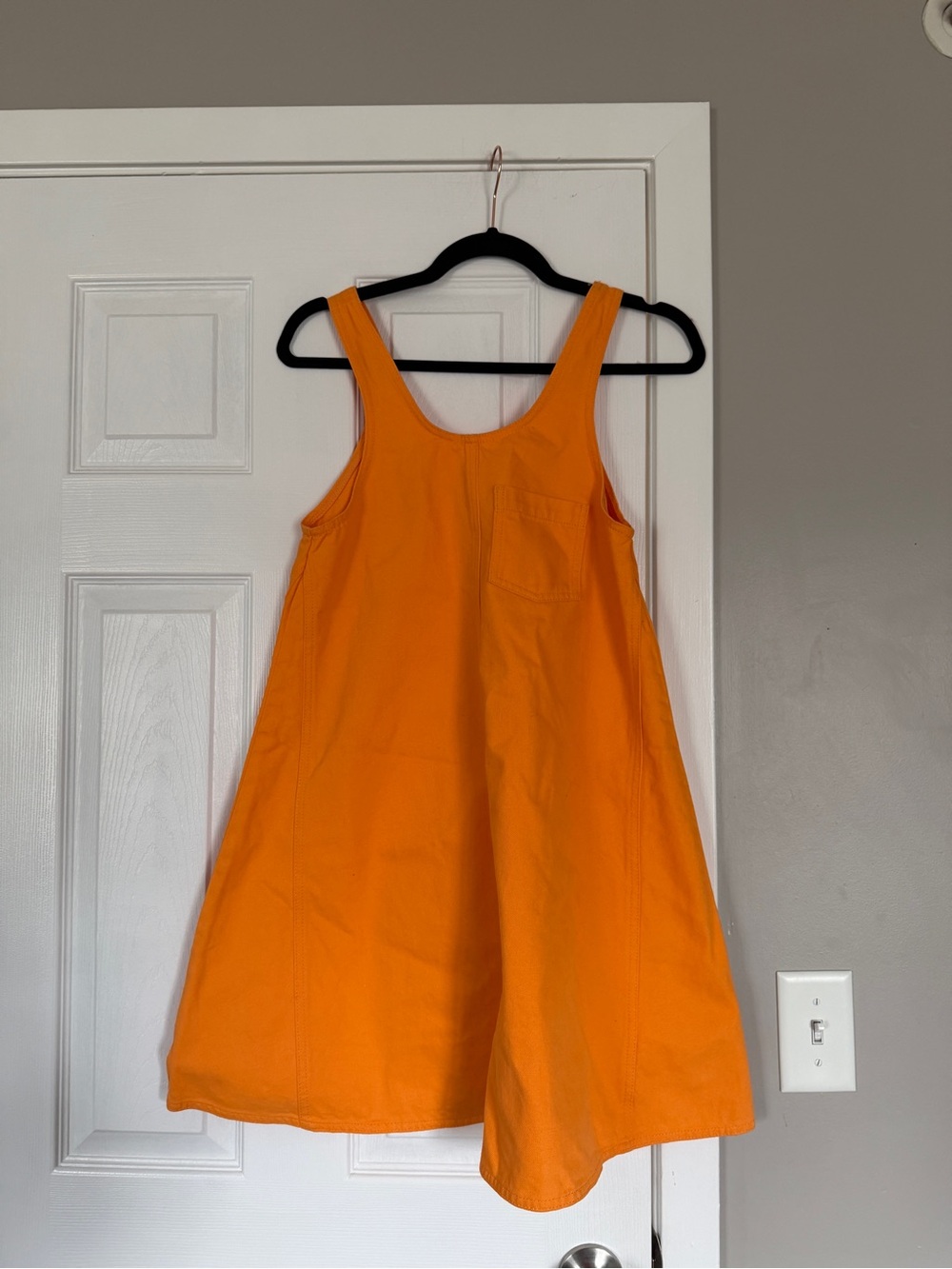 Collusion Coral Yellow Balloon Tank Dress